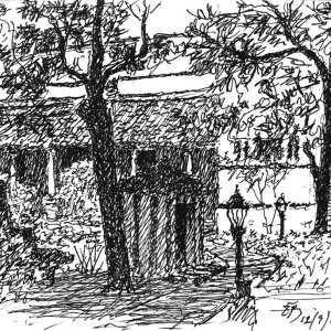 Sketching at Chettinad House, Dakshina Chitra.jpg