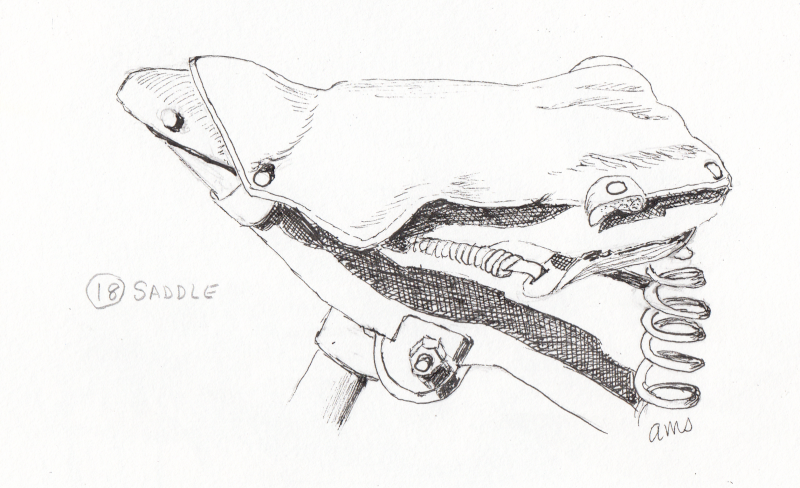 20231017Sk9 Old Bike Seat (Inktober 17-Saddle).png