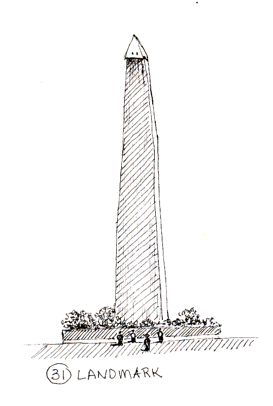 20241031Sk8 Washington Monument (Inktober 31-Landmark).png