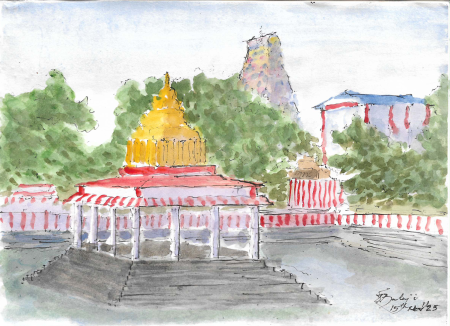 Thiruvanmiyur Temple Tank - sketched on location - 151125 - A5 size.png